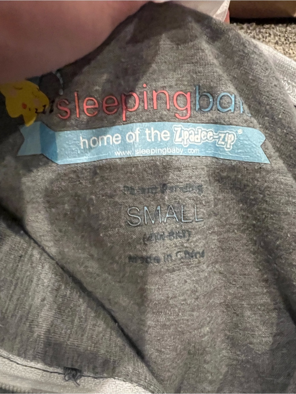 Gray Zipadee-Zip Transition Sleep Bag - Picture 3 of 3